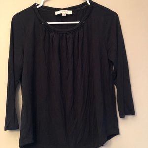 Ann Taylor Loft black blouse size MP
